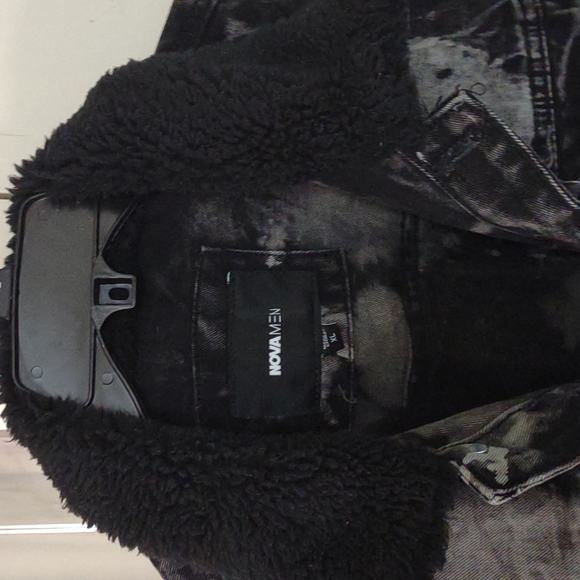 NWT Awesome Acid Wash Denim Jacket sz xl - Picture 4 of 7